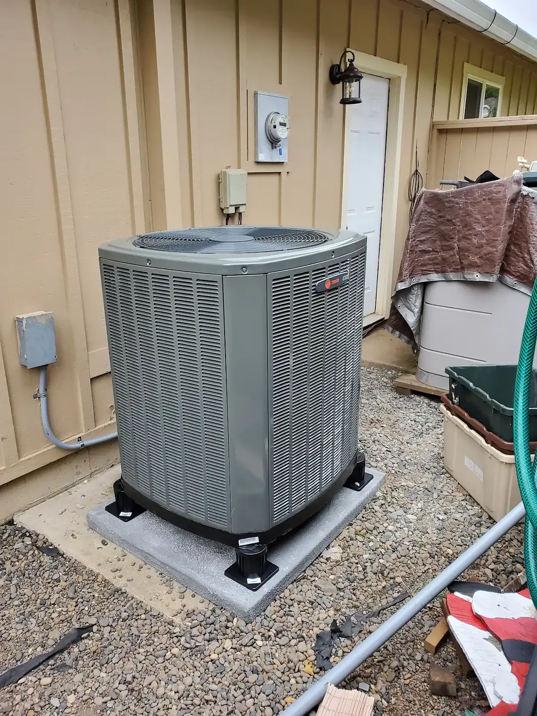 Trane central air conditioner installation by Imperial Heating and Cooling in Vancouver, Washington