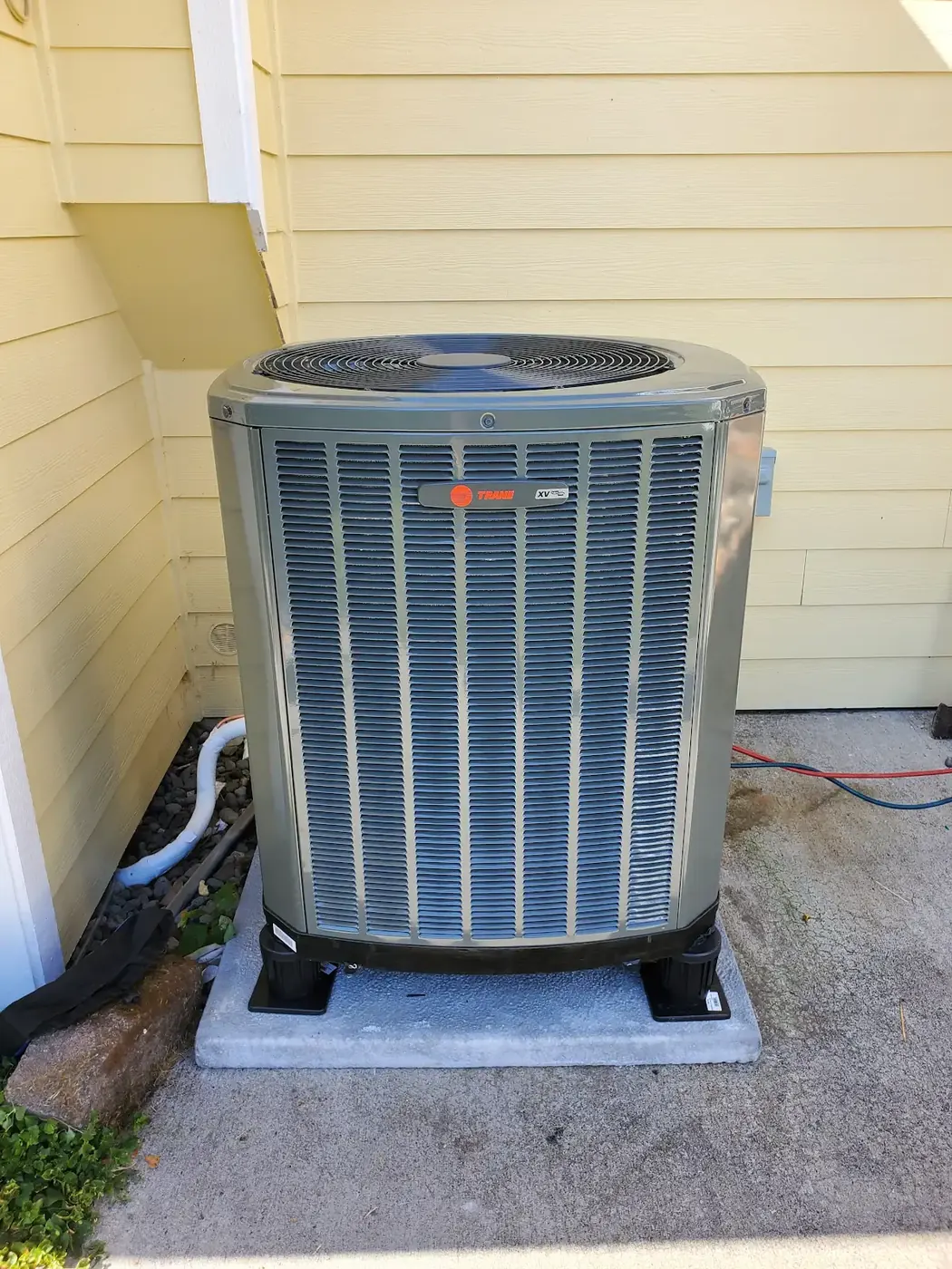 Trane XV high-efficiency AC condenser installed in Vancouver, WA by Imperial Heating and Cooling