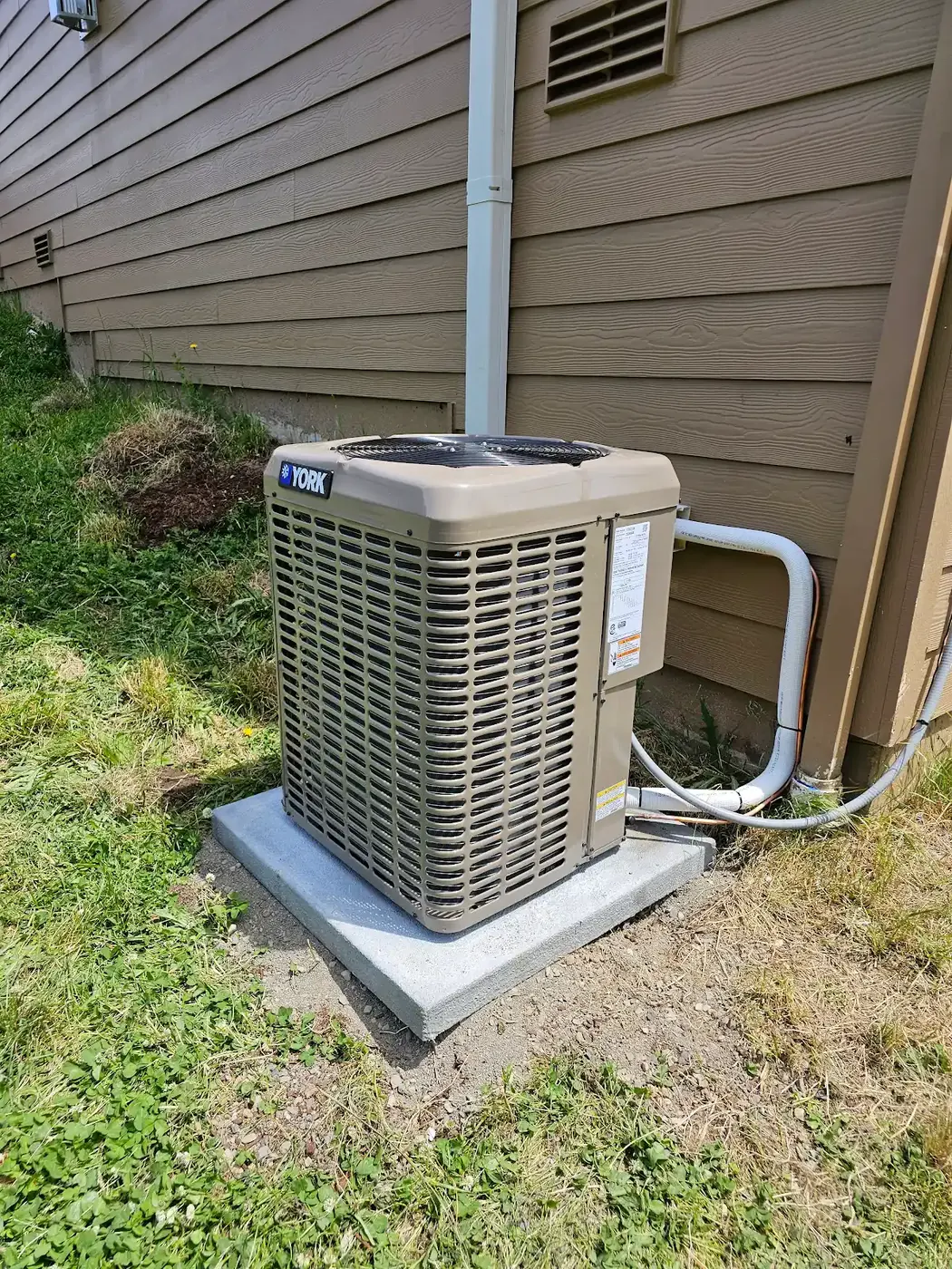 York high-efficiency air conditioner installed by Imperial Heating and Cooling in Vancouver, Washington